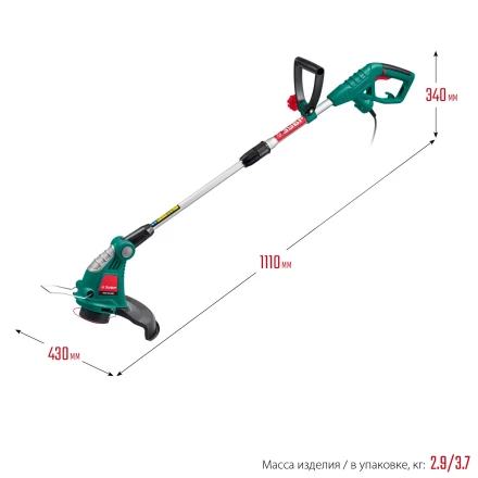 ЗУБР 600 Вт, ш/с 33 см, сетевой триммер (ТСН-33-600) купить в Надыме