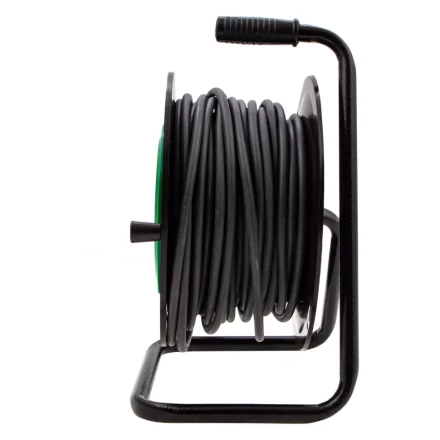 Удлинитель силовой 30 м, 16А, тип УХ10, ПВС, усиленный, на кабельной катушке, 4 розетки без заземления Сибртех 95868 купить в Надыме