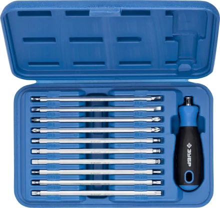 Набор ЗУБР: Отвертка с 2сторонними стержнями, пластик бокс, хромованадиевая сталь, 11 предметов, 175мм 25426-H11 купить в Надыме