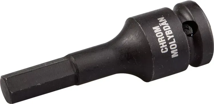 Торцовая головка KRAFTOOL "INDUSTRIE QUALITAT" ударная (1/2"), HEX, Cr-Mo, фосфатированная, H9 27950-09 купить в Надыме