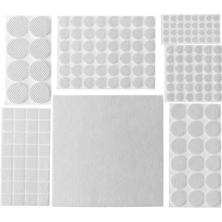 Набор STAYER "COMFORT": Накладки самоклеящиеся на мебельные ножки, 175 шт, белые 40917-H175 купить в Надыме