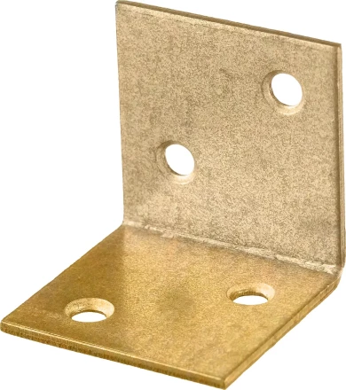 ЗУБР УМШ-2.0, 30 x 30 x 30 x 2 мм, желтый цинк, широкий мебельный уголок (31033-30) купить в Надыме