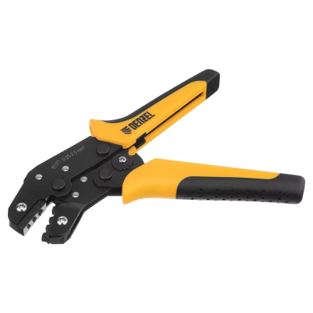 Клещи для обжима неизолированных наконечников НК и НВ, разъемов РП, 0,25 - 2,5 мм2 Denzel 17745 купить в Надыме