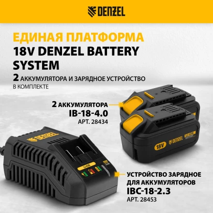 Снегоуборочная машина аккумуляторная ESB-460-0 Li-Ion 36В Denzel 97636 купить в Надыме