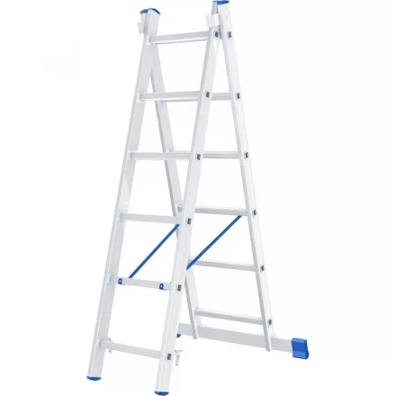 Лестница алюминиевая 2х6 ступеней двухсекционная СИБРТЕХ 97906 купить в Надыме