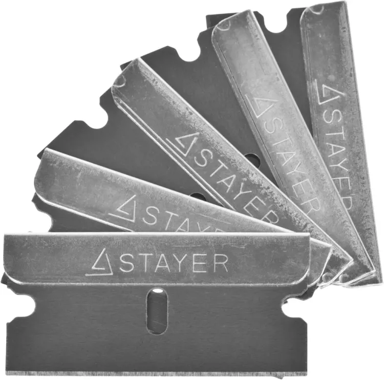 Лезвия STAYER "MASTER" сменные для скребков арт. 0853, 08533, 08535, тип Н01, 40мм, 5шт 08549-S5_z01 купить в Надыме