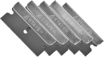 Лезвия STAYER "MASTER" сменные для скребков арт. 0853, 08533, 08535, тип Н01, 40мм, 5шт 08549-S5_z01 купить в Надыме