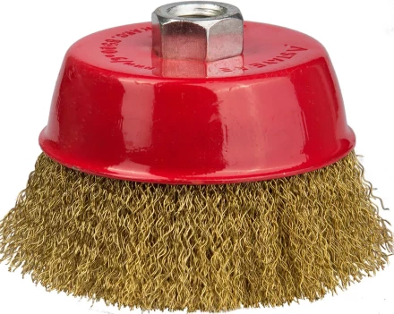 STAYER "PROFESSIONAL". Щетка чашечная для УШМ, витая стальная латунированная проволока 0,3мм, 60ммхМ14 35125-060_z01 купить в Надыме