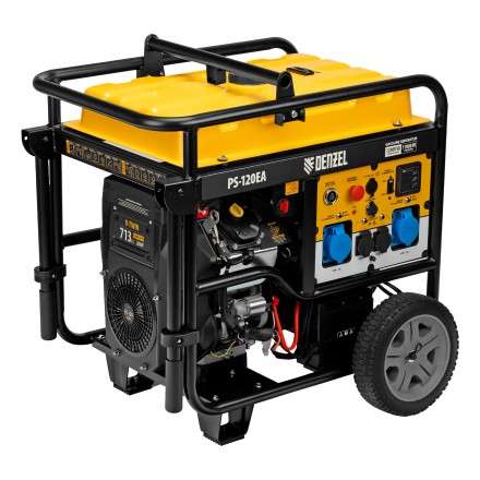 Генератор бензиновый Denzel PS-120EA, 12 кВт,230 В, 40л, разъём ATS,эл.старт купить в Надыме