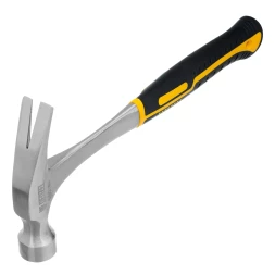 Молоток-гвоздодер 560 г Denzel 10424, цельнометаллический, двухкомпонентная рукоятка