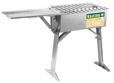 Мангал KRAFTOOL "EXPERT" переносной с автоматическим вращением шампуров, 300x600x800мм 68310 купить в Надыме