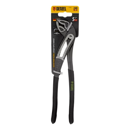Клещи переставные Denzel 17902, обливные рукоятки, 240 мм купить в Надыме