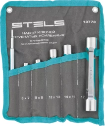 Набор ключей трубок торцевых усиленных 6 пред., CrV Stels 13778