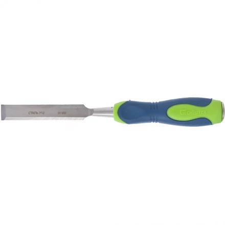 Долото-стамеска 20мм двухкомпонентная рукоятка Сибртех артикул 24485 купить в Надыме