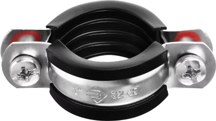 Хомут трубный с гайкой, оцинкованный, 1", 9шт, ЗУБР Мастер 37850-32-37 37850-32-37 купить в Надыме