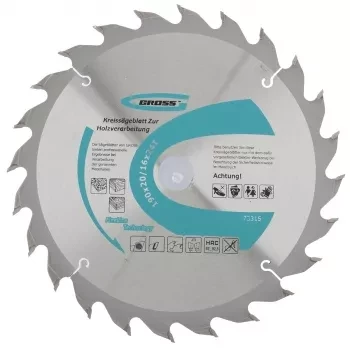 Пильный диск по дереву 190 x 20/16 x 24Т GROSS 73315 купить в Надыме
