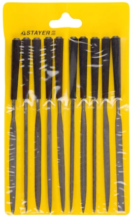 Набор STAYER "MASTER" Надфили с пластмассовой ручкой, 100мм, 10шт 16011-H10_z01 купить в Надыме