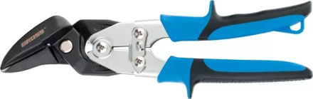 Ножницы по металлу"PIRANHA",усиленные,255 мм,прямой и правый рез,сталь-СrMo,двухкомп.рукоятки GROSS 78351 купить в Надыме