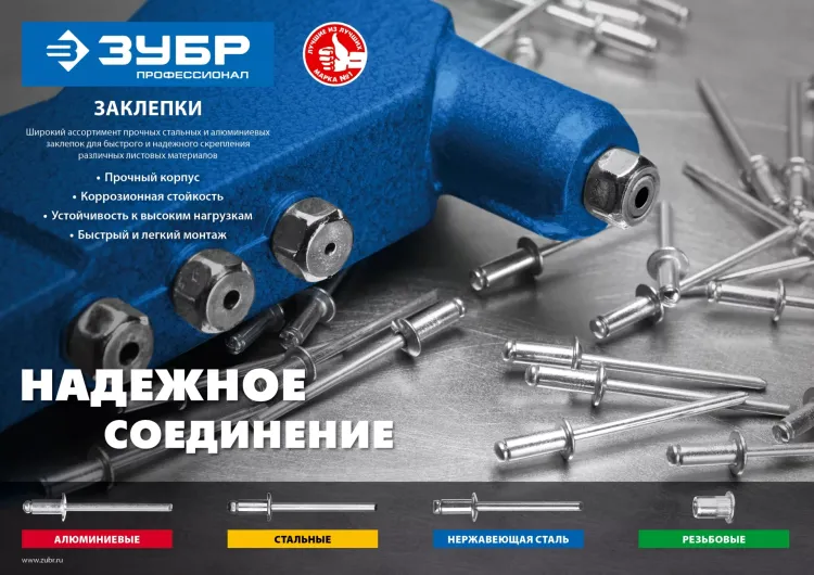 Заклепки стальные пакет серия ПРОФЕССИОНАЛ серия ПРОФЕССИОНАЛ купить в Надыме