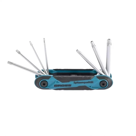 Набор ключей имбусовых Tamper-Torx TT10-TT40 CrV складные 7 шт Gross 16413 купить в Надыме