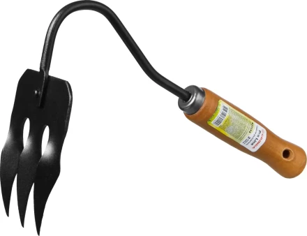 GRINDA PROLine. Грабли-рыхлитель 3-хзубые с деревянной ручкой 120х86х265мм 421514 купить в Надыме