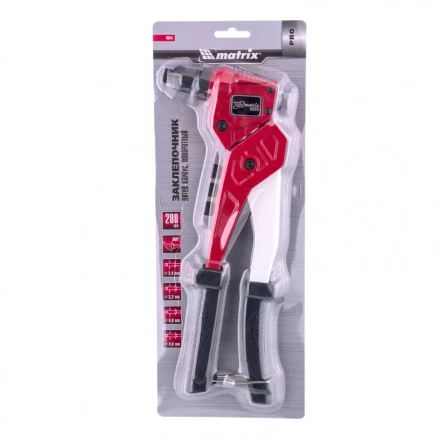 Заклепочник литой поворотный 290 мм 0-360 град заклепки 2,4-3,2-4,0-4,8 мм Pro Matrix 40547 купить в Надыме