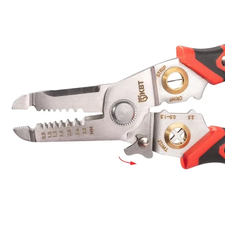 Многофункциональный стриппер КВТ WSS-02 для снятия изоляции с проводов 0.5–6.0 мм (102399) купить в Надыме