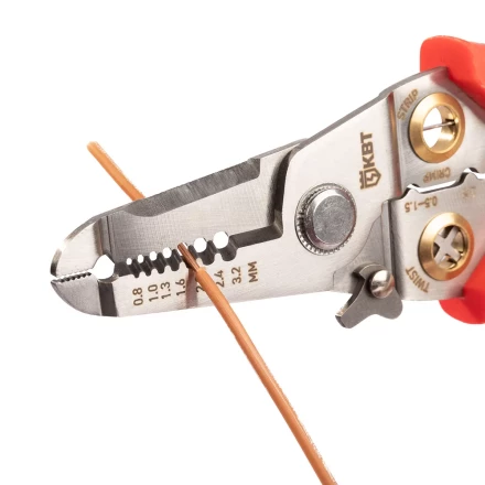 Многофункциональный стриппер КВТ WSS-02 для снятия изоляции с проводов 0.5–6.0 мм (102399) купить в Надыме