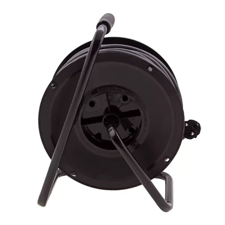 Удлинитель силовой 50 м, 16А, тип УХ10, ПВС, усиленный, на кабельной катушке, 4 розетки без заземления Сибртех 95870 купить в Надыме