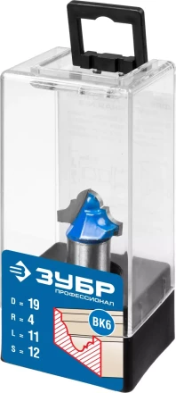ЗУБР 19 x 11 мм, радиус 4 мм, фреза пазовая фасонная №6, Профессионал (28745-19) купить в Надыме