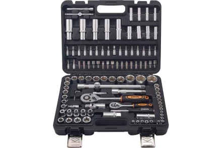 Набор инструментов, 1/2", 1/4", в кейсе 108 предм Вихрь 73/6/7/15 купить в Надыме