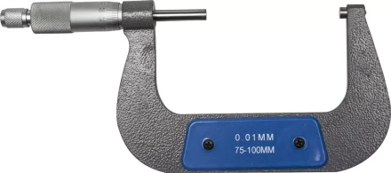 Микрометр ЗУБР "ЭКСПЕРТ" гладкий механический, МК 100, диапозон 75-100мм, шаг измерения 0,01мм 34480-100_z01 купить в Надыме