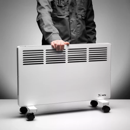 Конвектор электрический КМ-2000.2, 230 В, 2000 Вт, X-образный нагреватель, колеса, термостат // MTX 98126 купить в Надыме