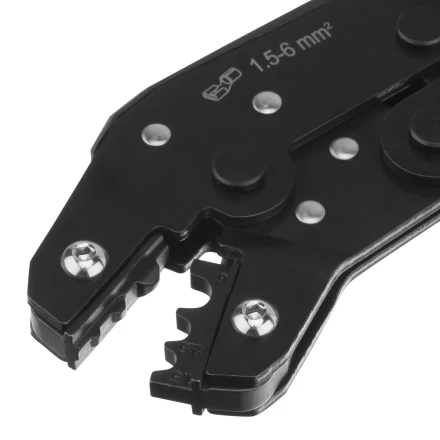 Клещи для обжима неизолированных наконечников НК и НВ, разъемов РП, 1,5 - 6 мм2 Denzel 17746 купить в Надыме