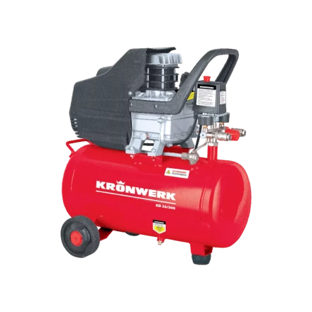 Компрессор воздушный Kronwerk KD 24/200, 1,5 кВт, 198 л/мин, 24 л, 58041 купить в Надыме