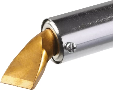 Паяльник, ЗУБР "МАСТЕР" 55303-300, с выключателем, деревянной рукояткой и долговечным жалом, 300Вт, клин 55303-300 купить в Надыме