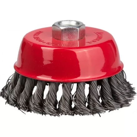 STAYER "PROFESSIONAL". Щетка чашечная для УШМ, жгутированная стальная проволока 0,5мм, 100ммхМ14 35128-100_z01 купить в Надыме