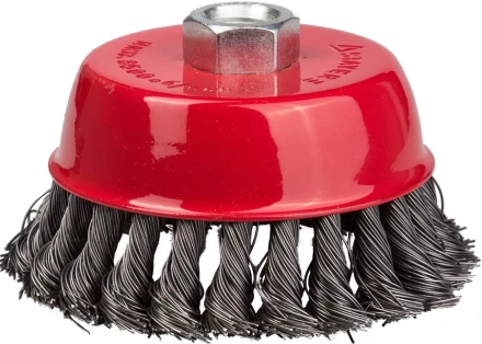 STAYER "PROFESSIONAL". Щетка чашечная для УШМ, жгутированная стальная проволока 0,5мм, 100ммхМ14 35128-100_z01 купить в Надыме