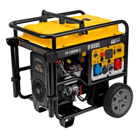 Генератор бензиновый Denzel PS-120EAD-3, 12 кВт,230/400 В, 40л, разъём ATS,перекл.режима,эл.старт купить в Надыме