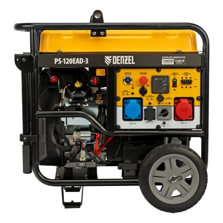 Генератор бензиновый Denzel PS-120EAD-3, 12 кВт,230/400 В, 40л, разъём ATS,перекл.режима,эл.старт купить в Надыме