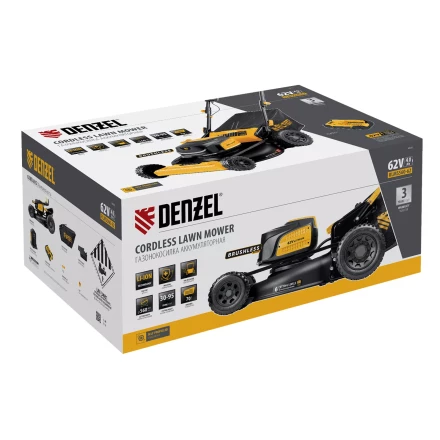 Газонокосилка аккумуляторная самоходная бесщет., Denzel RLMS560-62, 560 мм, Li-ion, 62В (58920) купить в Надыме
