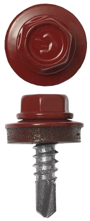 Саморезы ЗУБР "ПРОФЕССИОНАЛ" окраш., RAL 3003 рубин.-красн., для крепл. кров. матер. к металл. констр. , 5.5x25мм, 1800шт 4-300310-55-025-3003 купить в Надыме