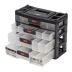 Органайзер для хранения с выдвижными лотками Stels 310х150х260мм, 4 секции, пластик Россия 90728 купить в Надыме
