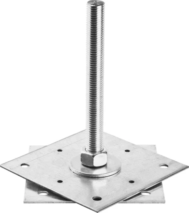 Анкер ЗУБР "МАСТЕР" регулируемый по высоте, 150х200х150мм, М20, 1шт 310265-150-20 купить в Надыме