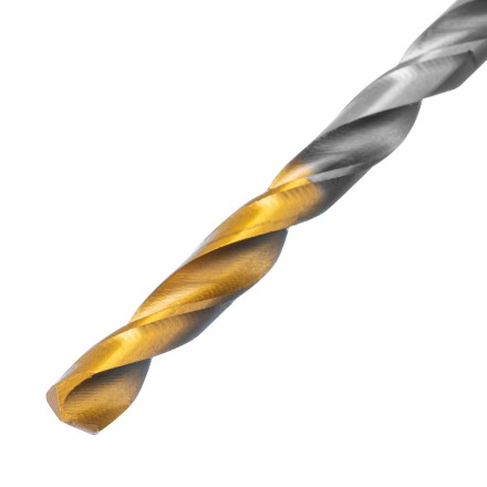 Сверло спиральное по металлу Denzel 4,5 x 80 мм, Р6М5, Golden Tip, 718231 купить в Надыме