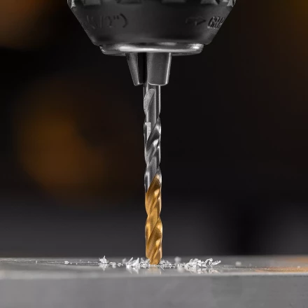 Сверло спиральное по металлу Denzel 4,5 x 80 мм, Р6М5, Golden Tip, 718231 купить в Надыме