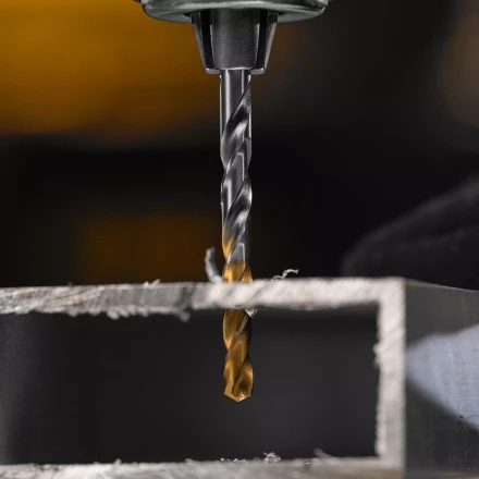 Сверло спиральное по металлу Denzel 4,5 x 80 мм, Р6М5, Golden Tip, 718231 купить в Надыме