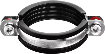 Хомут трубный с гайкой, оцинкованный, 2", 7шт, ЗУБР Мастер 37850-59-65 37850-59-65 купить в Надыме