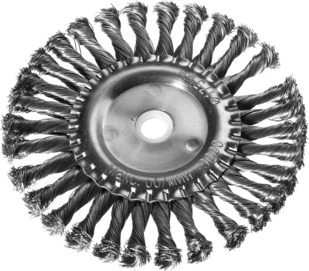 DEXX. Щетка дисковая для УШМ, жгутированная стальная проволока 0,5мм, 175ммх22мм 35100-175 купить в Надыме