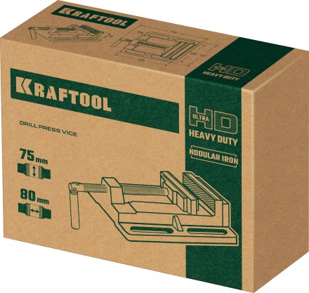 Тиски KRAFTOOL станочные 32715-75 купить в Надыме